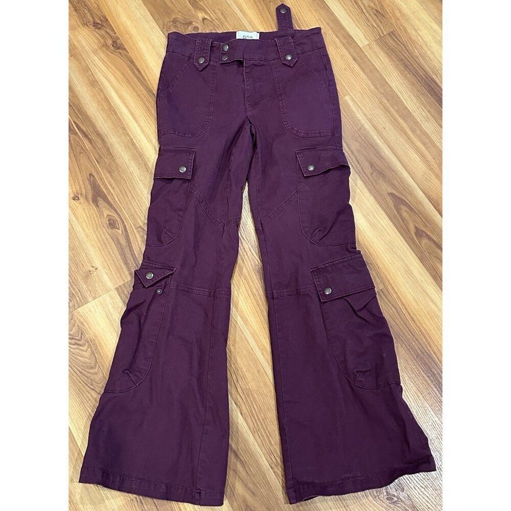 BDG Urban Outfitters Pants Womens 0 X 31” L Purple Wide Leg Flare Cargo